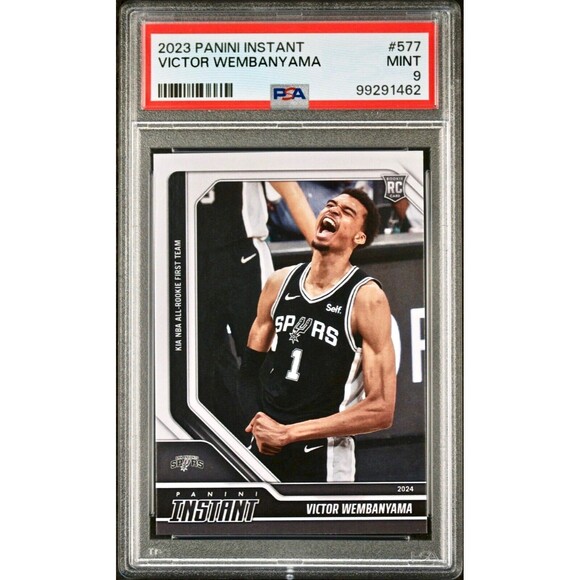 Victor Wembanyama 2023 Panini NBA All-Rookie 1st Team 577 Rookie Card PSA 9 Mint - Picture 1 of 2